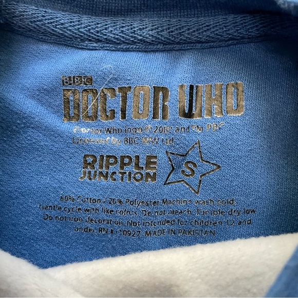 Doctor Who Ugly Christmas Sweatshirt by Ripple Junction Size Small - Picture 5 of 7